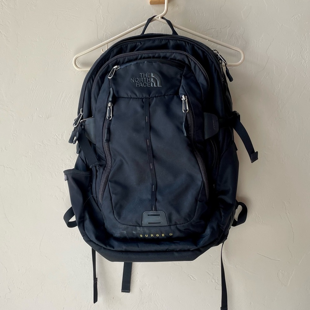 The North Face black Surge backpack